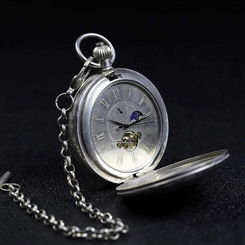 A beautiful double-opening mechanical pocket watch - 2