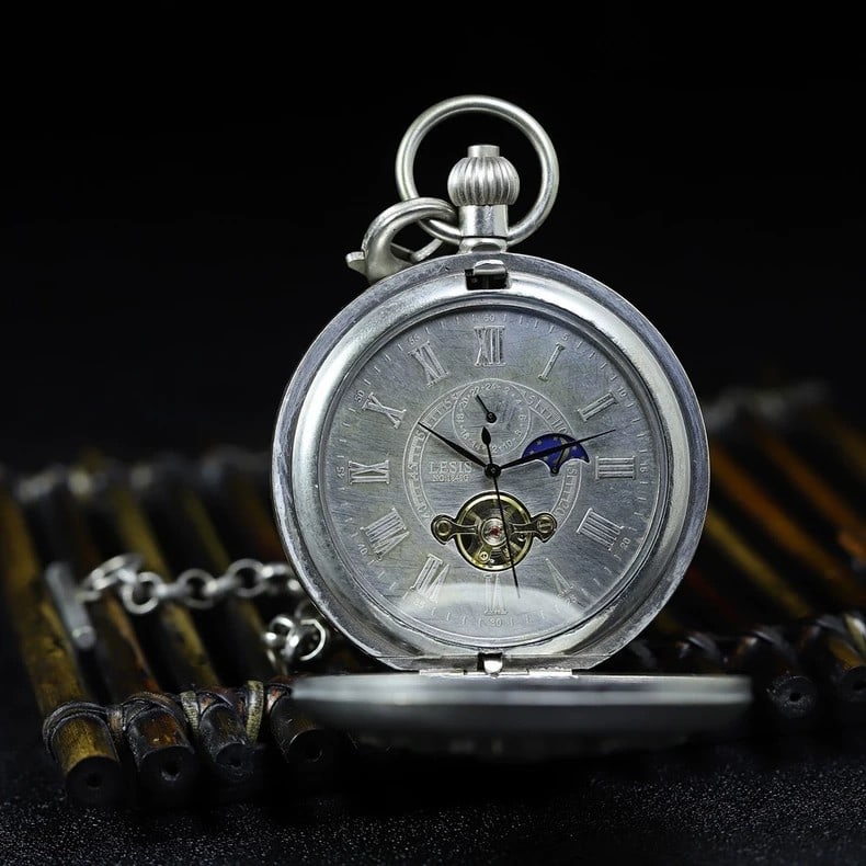 A beautiful double-opening mechanical pocket watch - 3