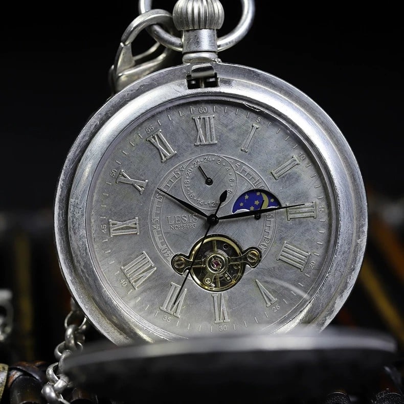 A beautiful double-opening mechanical pocket watch - 6