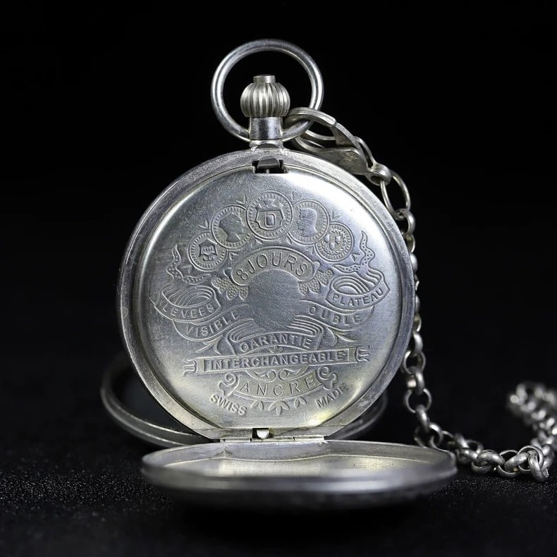 A beautiful double-opening mechanical pocket watch - 7