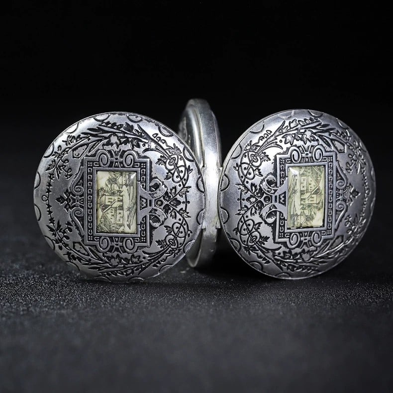 A beautiful double-opening mechanical pocket watch - 8
