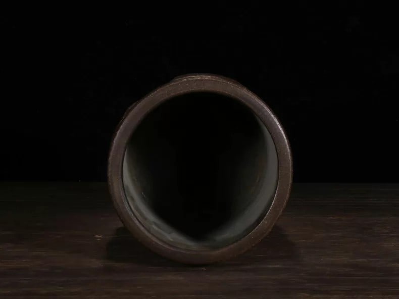A fine Zisha five-oxen pattern brush pot - 3