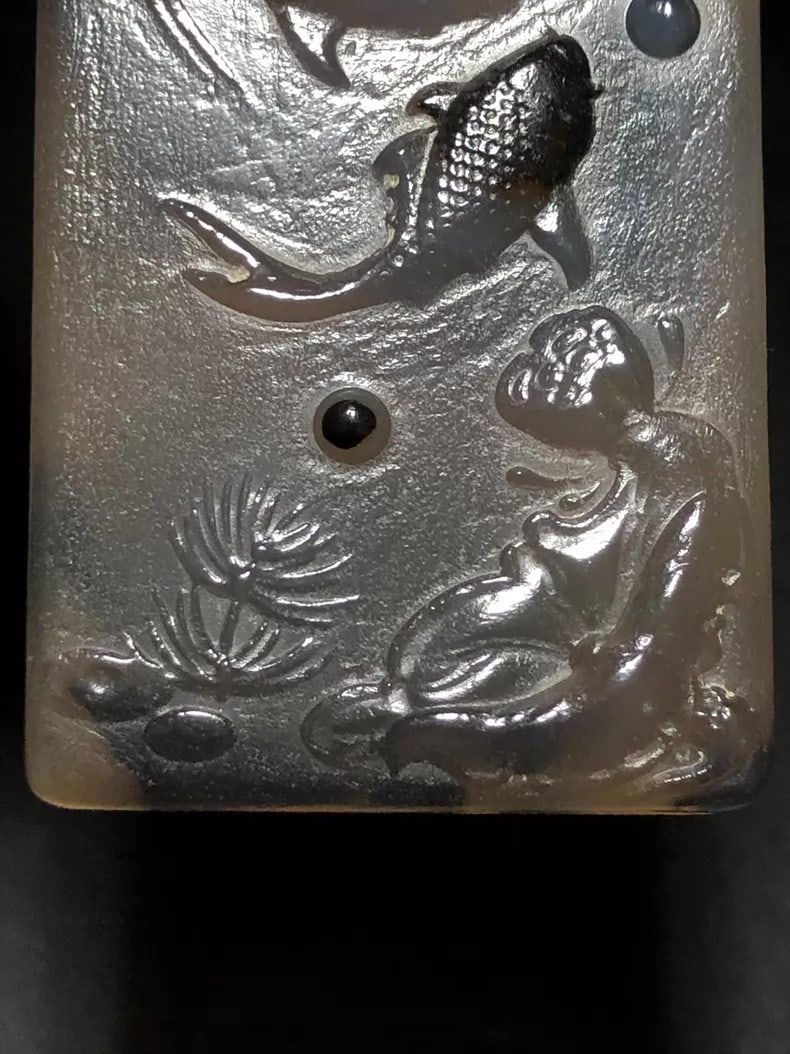 A fine Ming dynasty agate plaque - 4