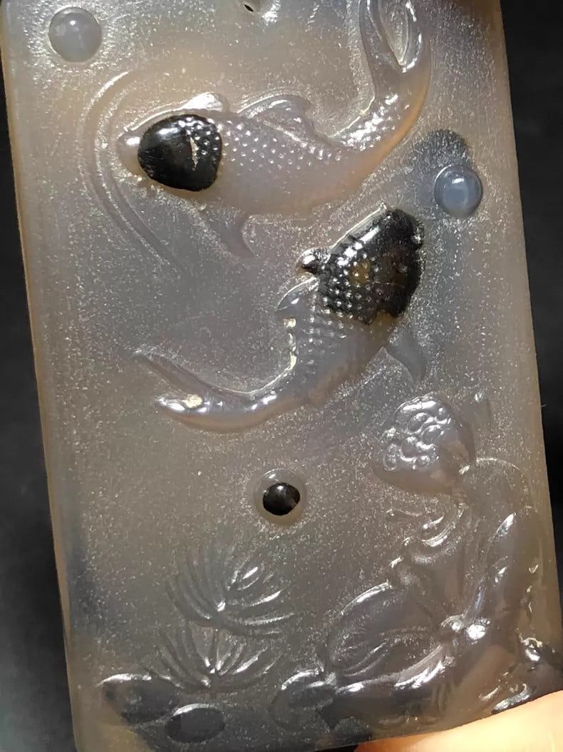 A fine Ming dynasty agate plaque - 6