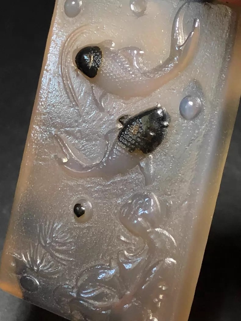 A fine Ming dynasty agate plaque - 7