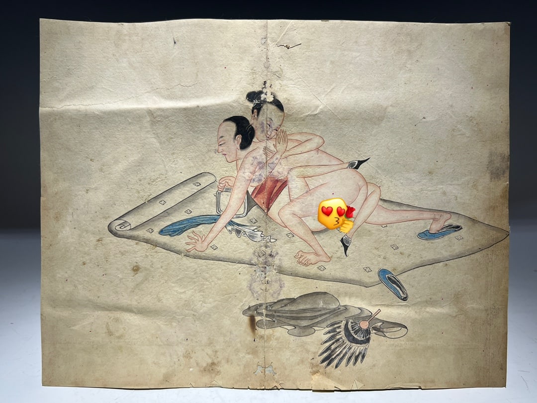 A beautiful paper painting from the late Qing Spring Palace (1 of 6)