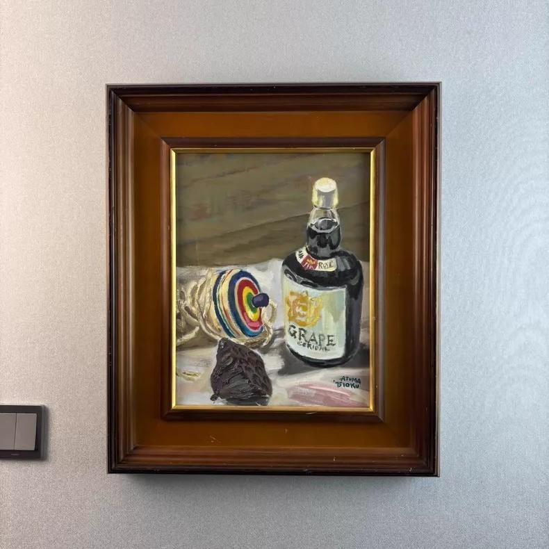 A beautiful still life on a desk of late Qing oil painting: Still life on the table of late Qing oil paintings SIZE: 52x61cm (The Dimensions Of All Batches Are Manually Measured.If You Need More Detailed Information, Please Contact Our Customer Service Before 