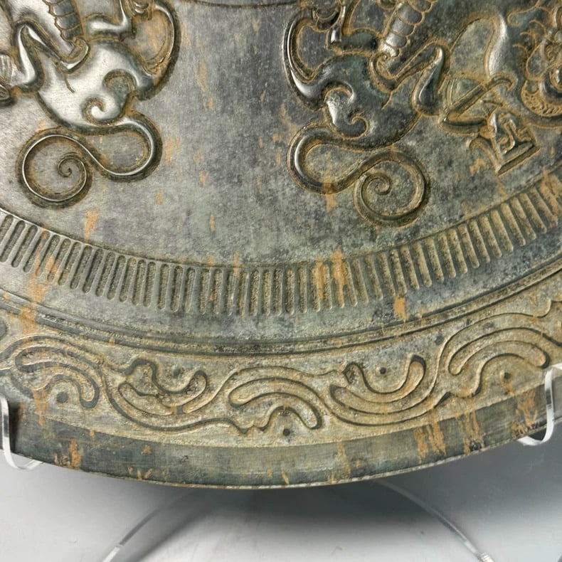 A beautiful Han dynasty jade jade wall - 3