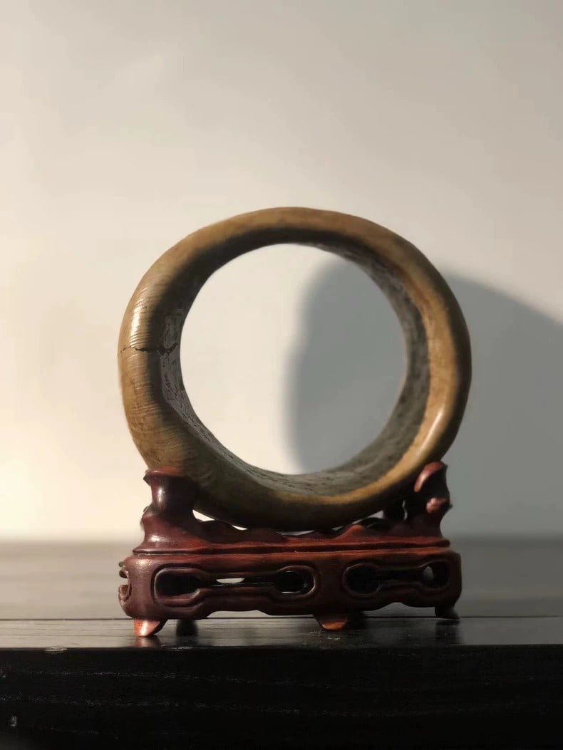 A beautiful Ming Dynasty bluestone cave ornament - 4