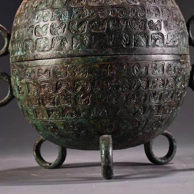A fine Han Dynasty bronze spherical ware ware - 4