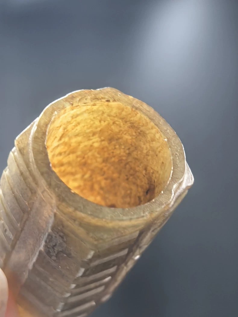 A beautiful Ming Dynasty jade cong strap - 4