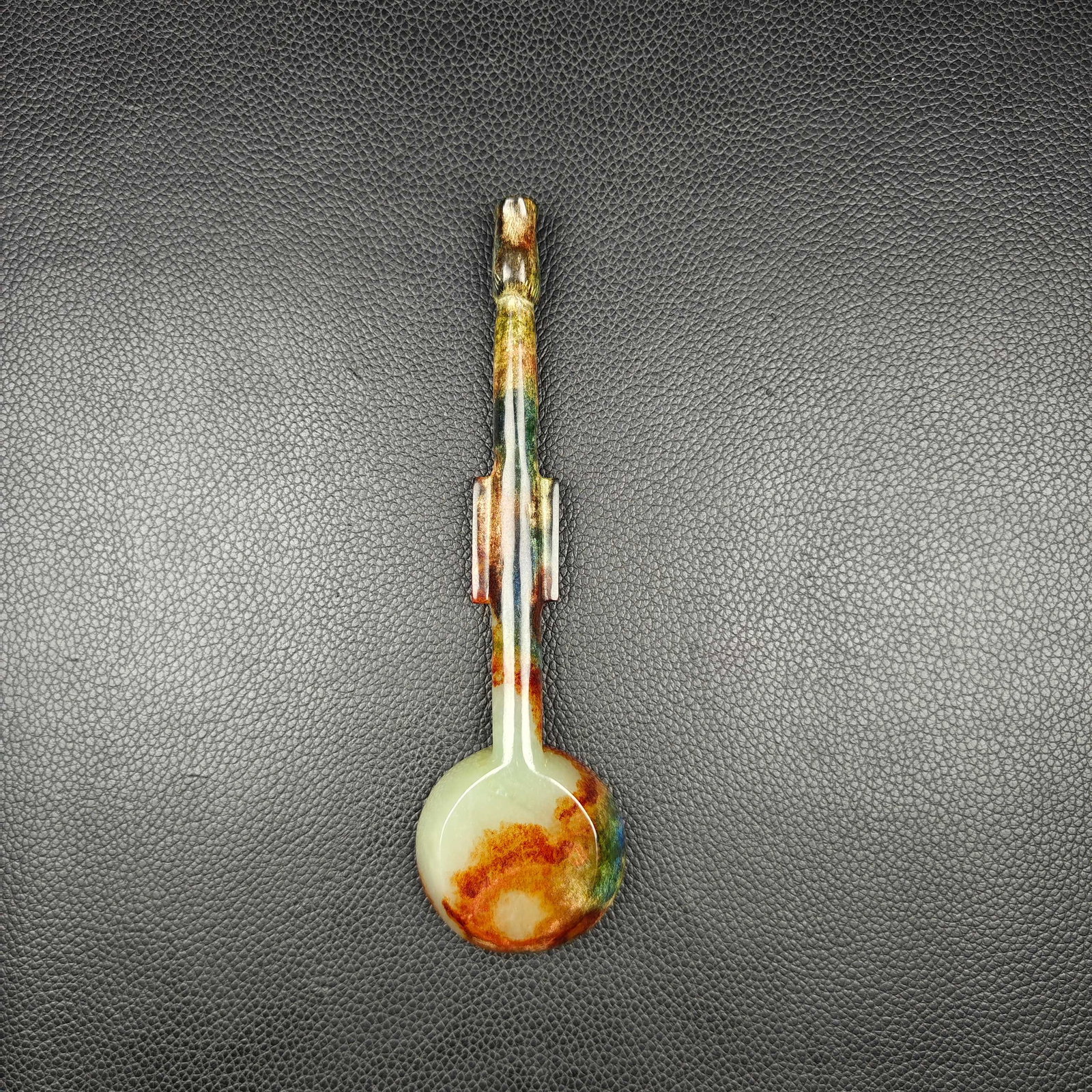 An Exquisite White Jade Spoon - 6