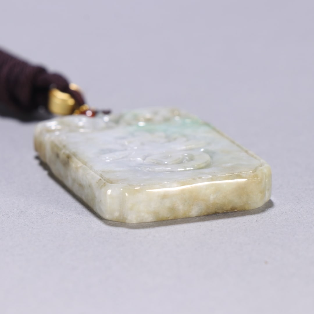 An Exquisite Jadeite Bats and Peach Pattern Brand - 9