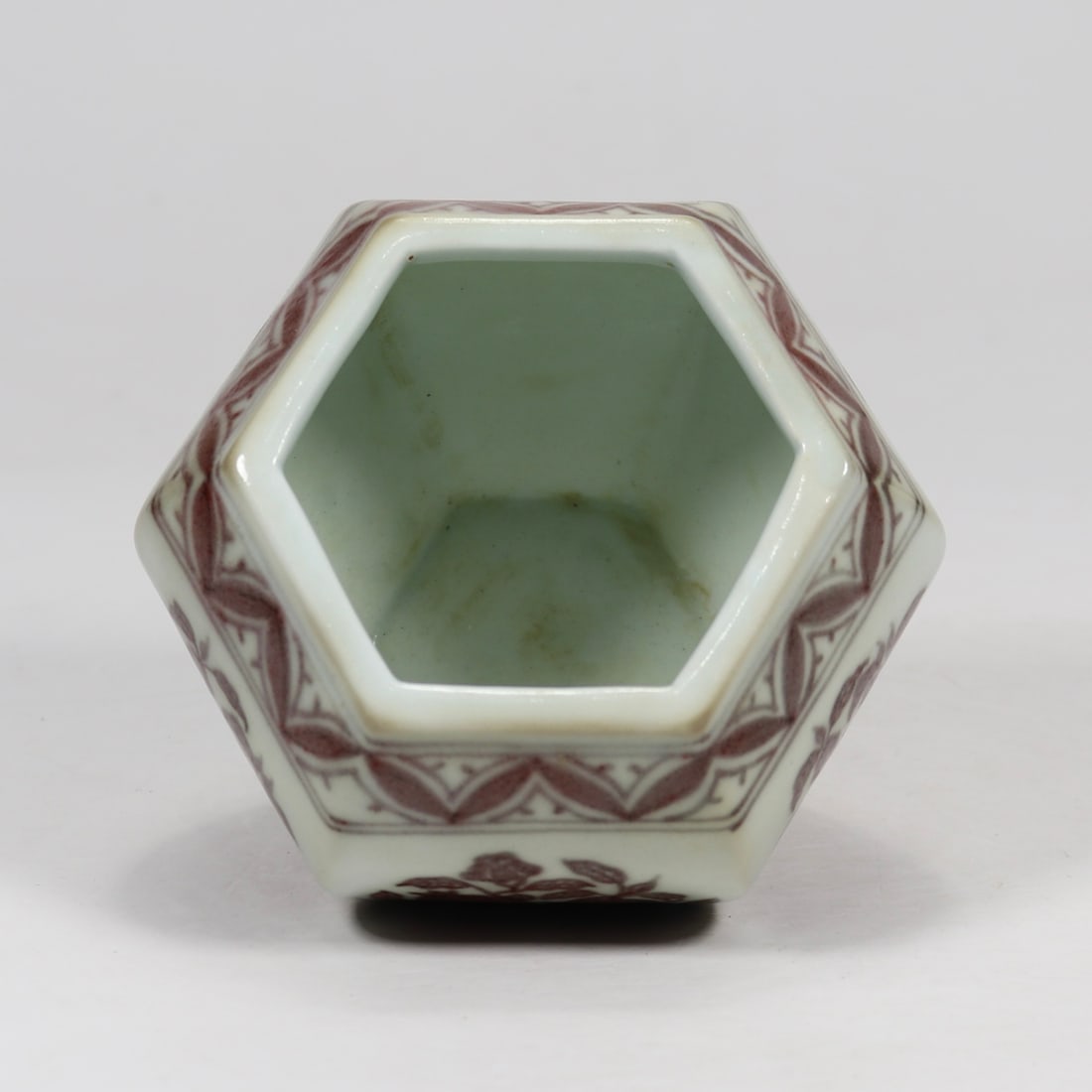 An Exquisite Underglaze-Red Pomegranate Pattern Brush Washer - 5