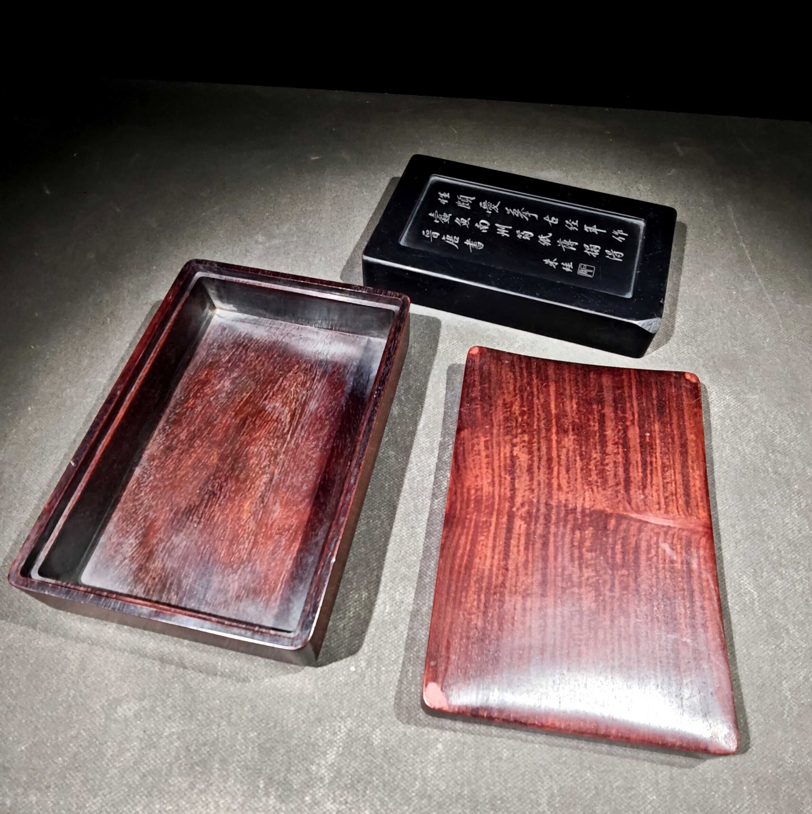 An Exquisite with poem Inkstone - 9
