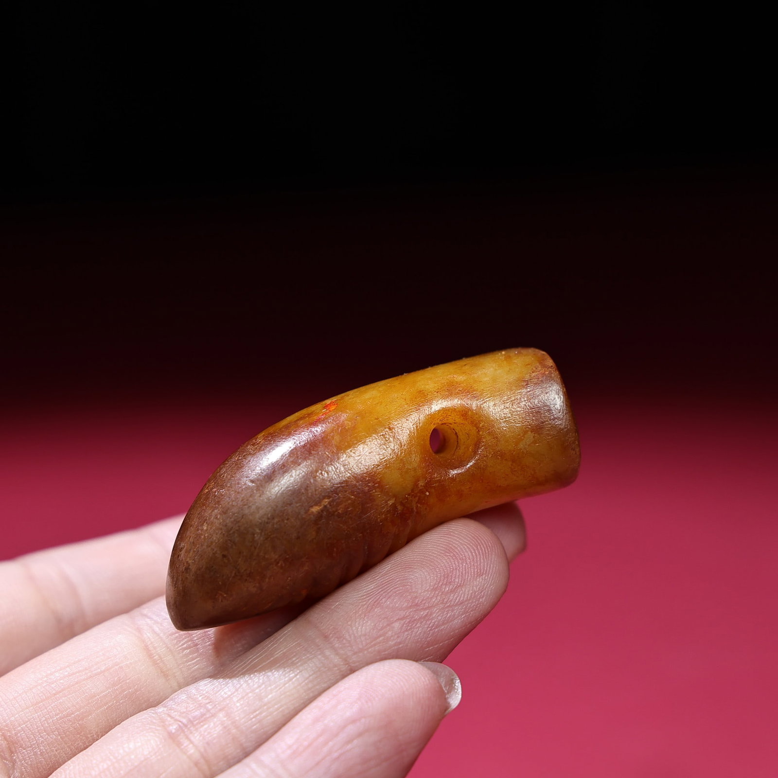 An Exquisite White Jade Cicada Pendant - 2
