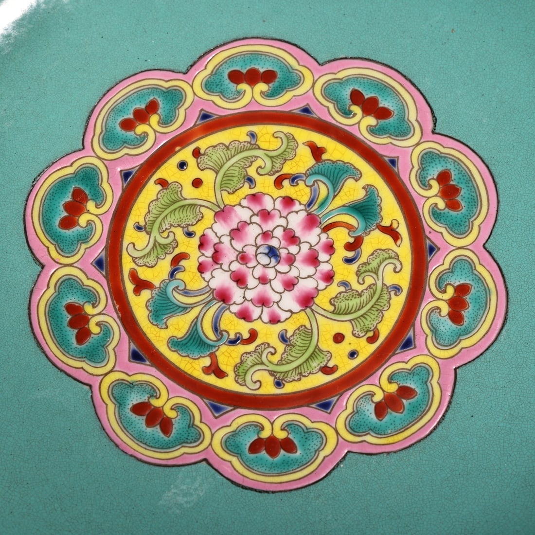 An Exquisite Enamel Lotus Pattern Dragon Pattern Seawater Pattern Bowl - 5