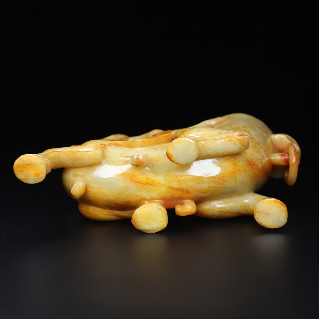 An Exquisite White Jade Deer-Shaped Cup - 10