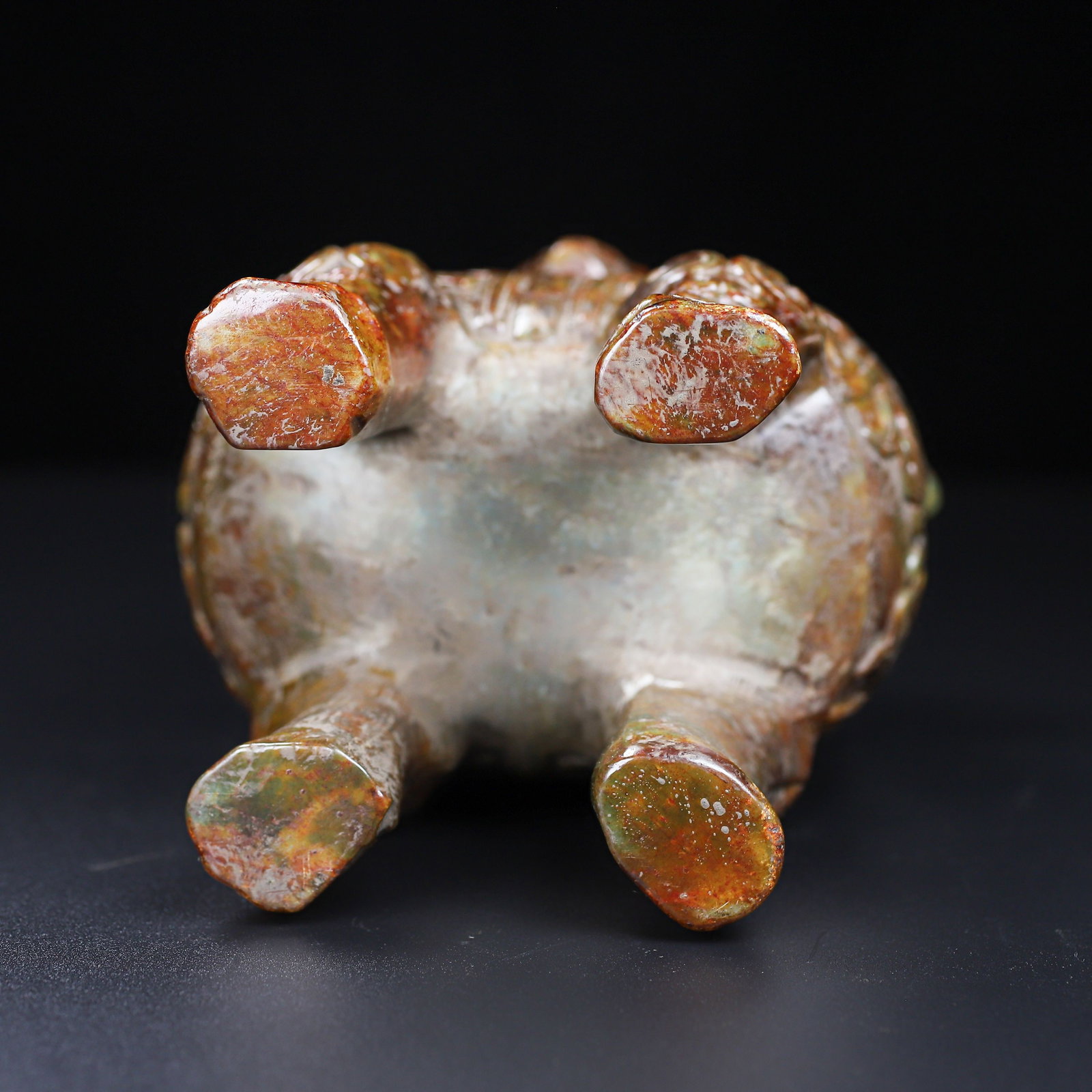 An Exquisite White Jade Rhinoceros Pattern Vase - 3