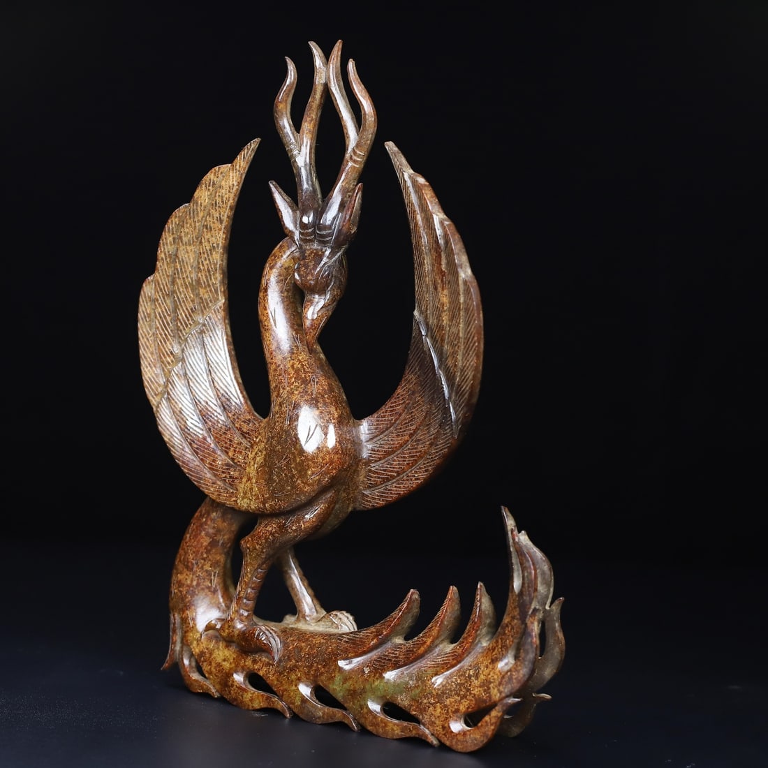 An Exquisite White Jade Phoenix Ornament - 4