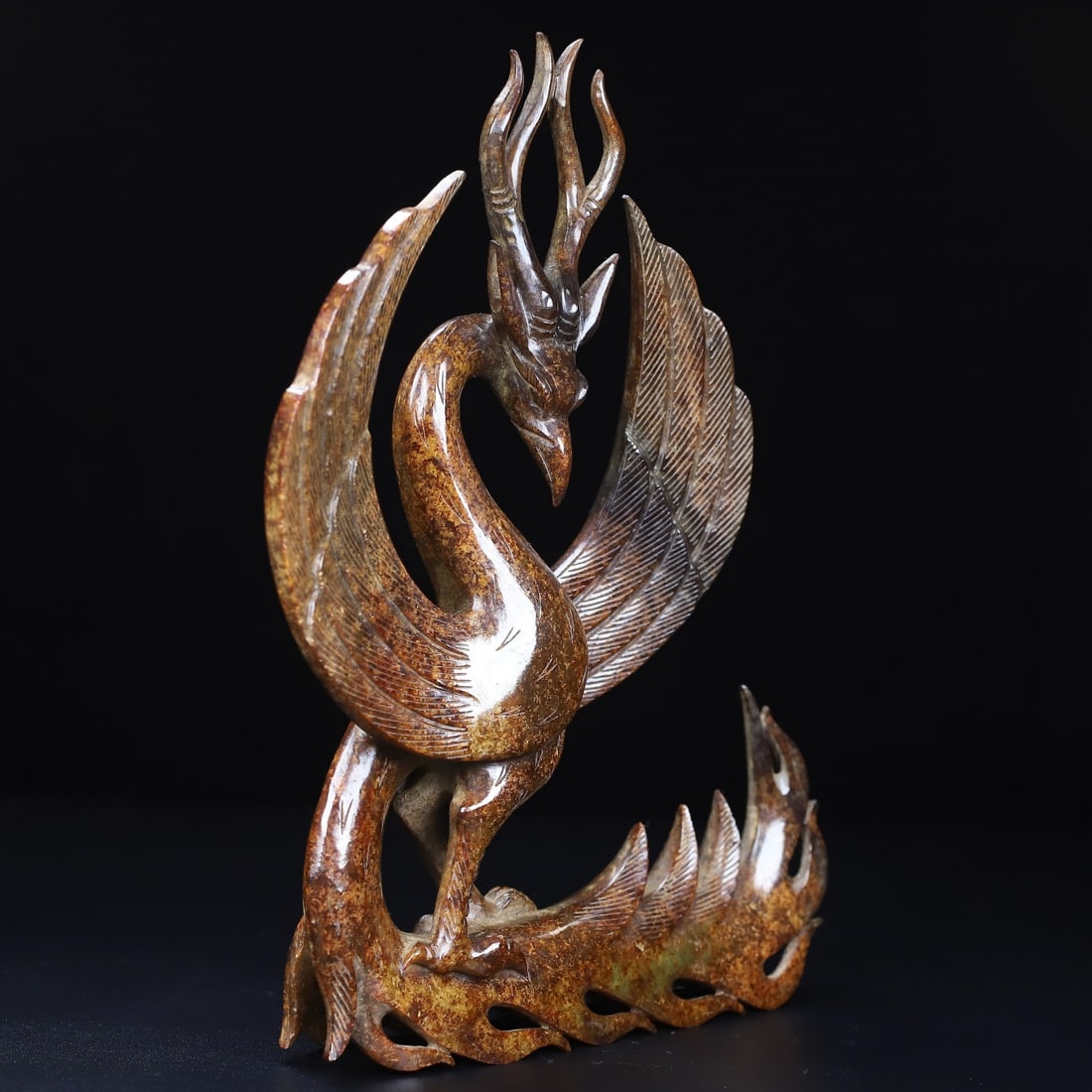 An Exquisite White Jade Phoenix Ornament - 6