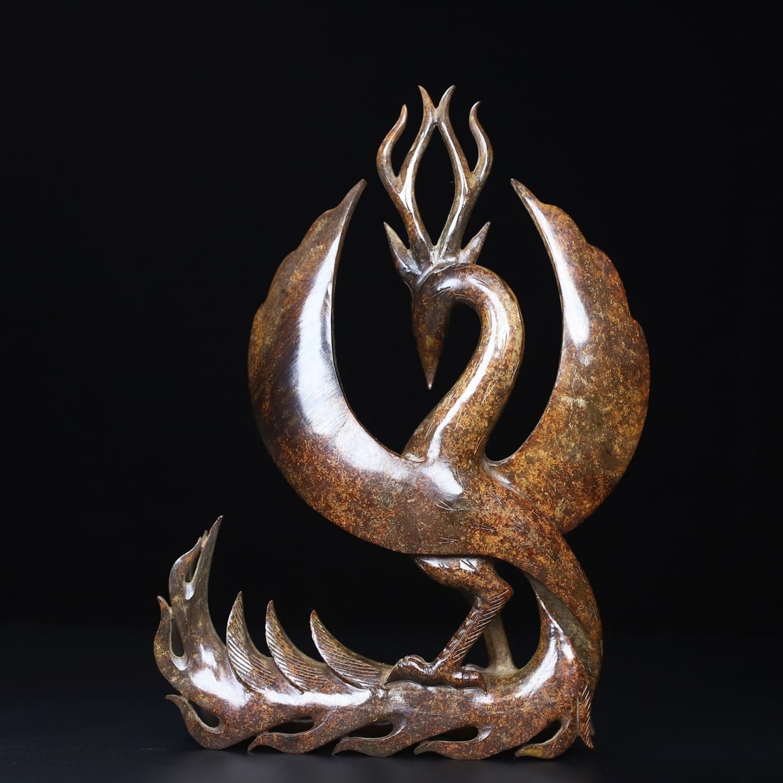An Exquisite White Jade Phoenix Ornament - 7