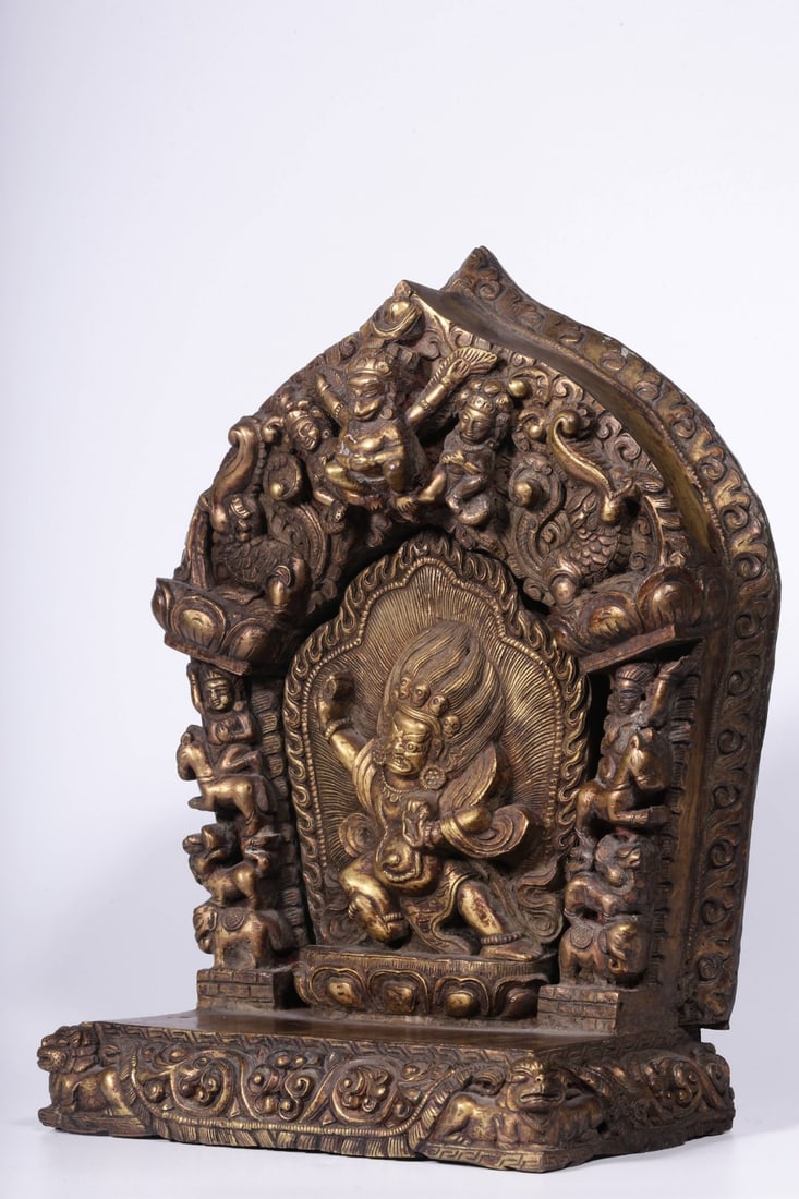 An Exquisite Gilt Bronze Niche - 7