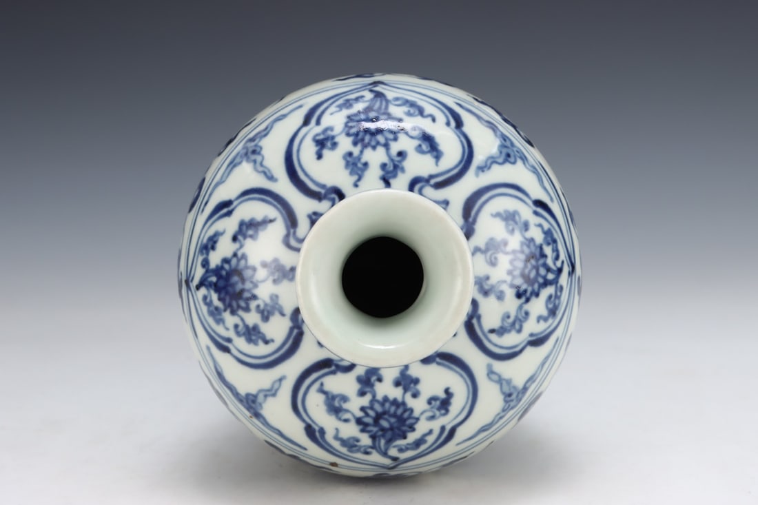 An Exquisite Blue and White Phoenix Pattern Lotus Pattern Vase - 7