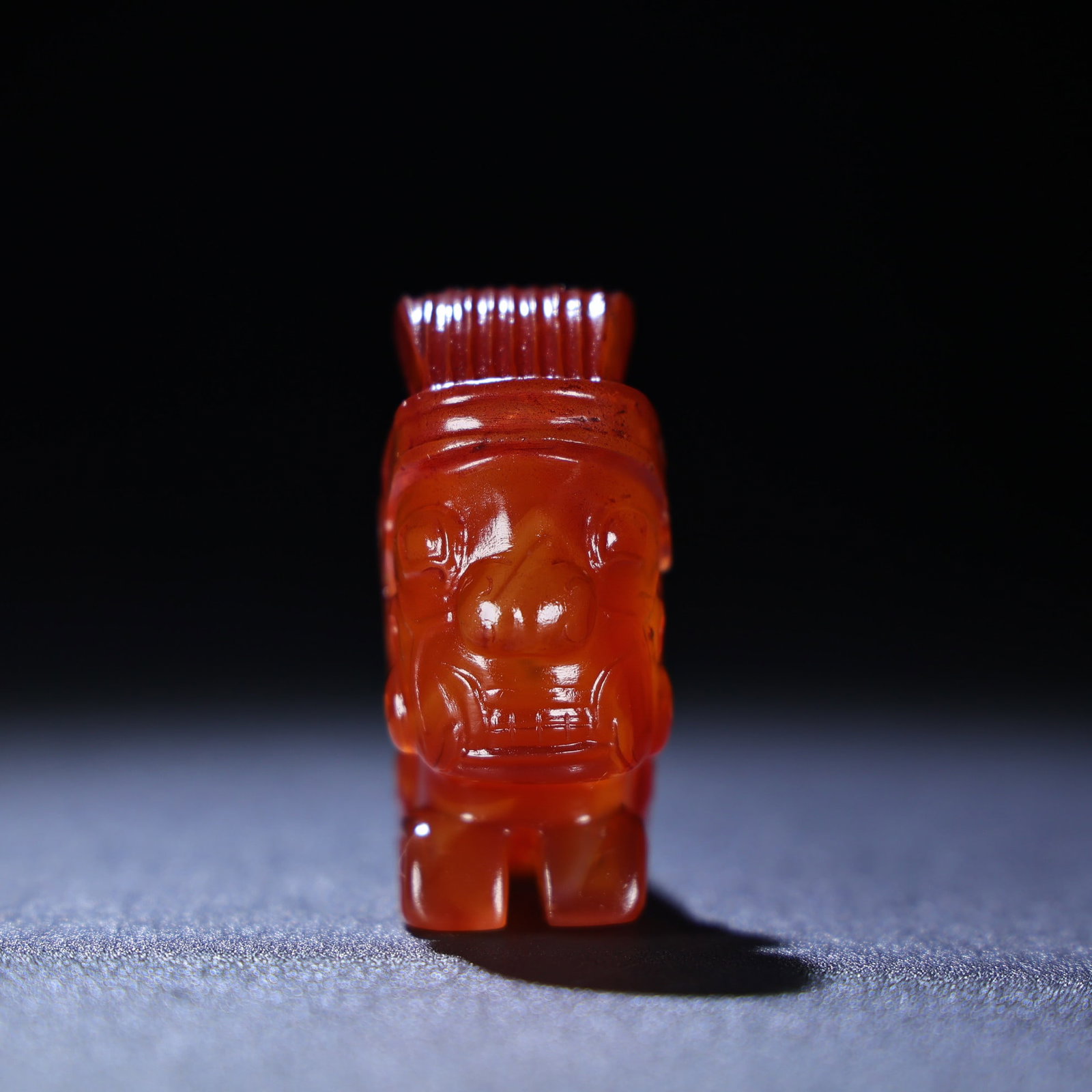 An Exquisite Agate Figure Hand Piece - 4