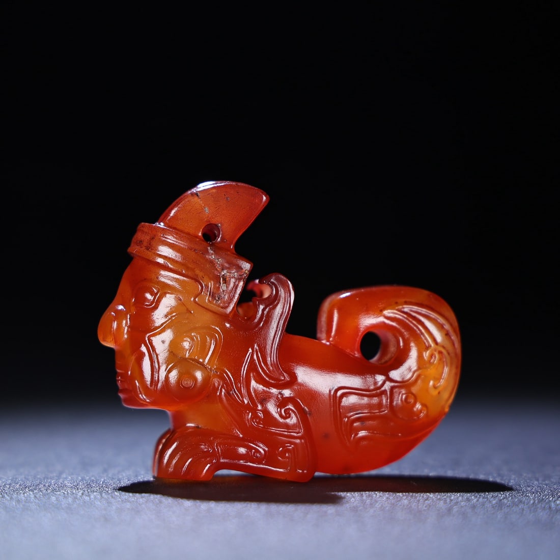 An Exquisite Agate Figure Hand Piece - 6