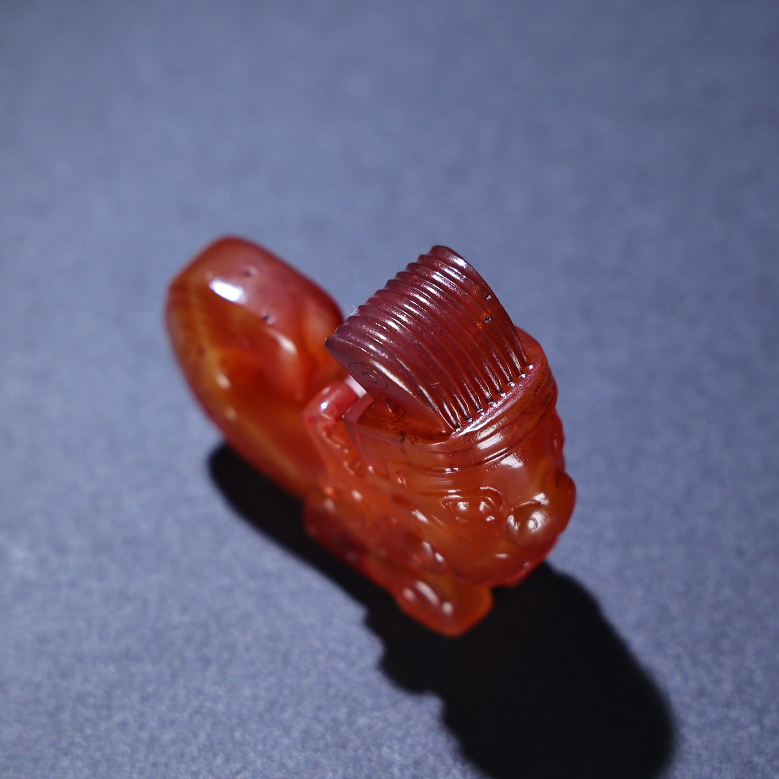 An Exquisite Agate Figure Hand Piece - 9