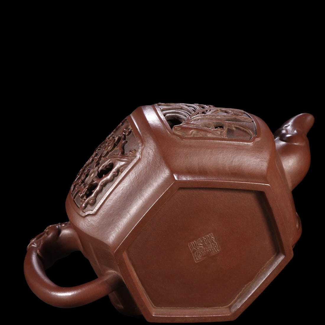 An Exquisite Purple Sands Flower Pattern Teapot - 9