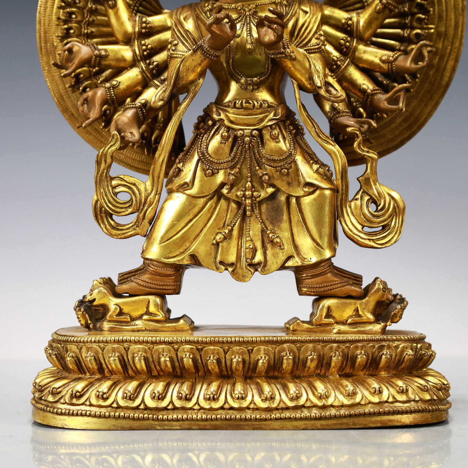 A Exquisite Gilt Bronze Buddha statue - 3