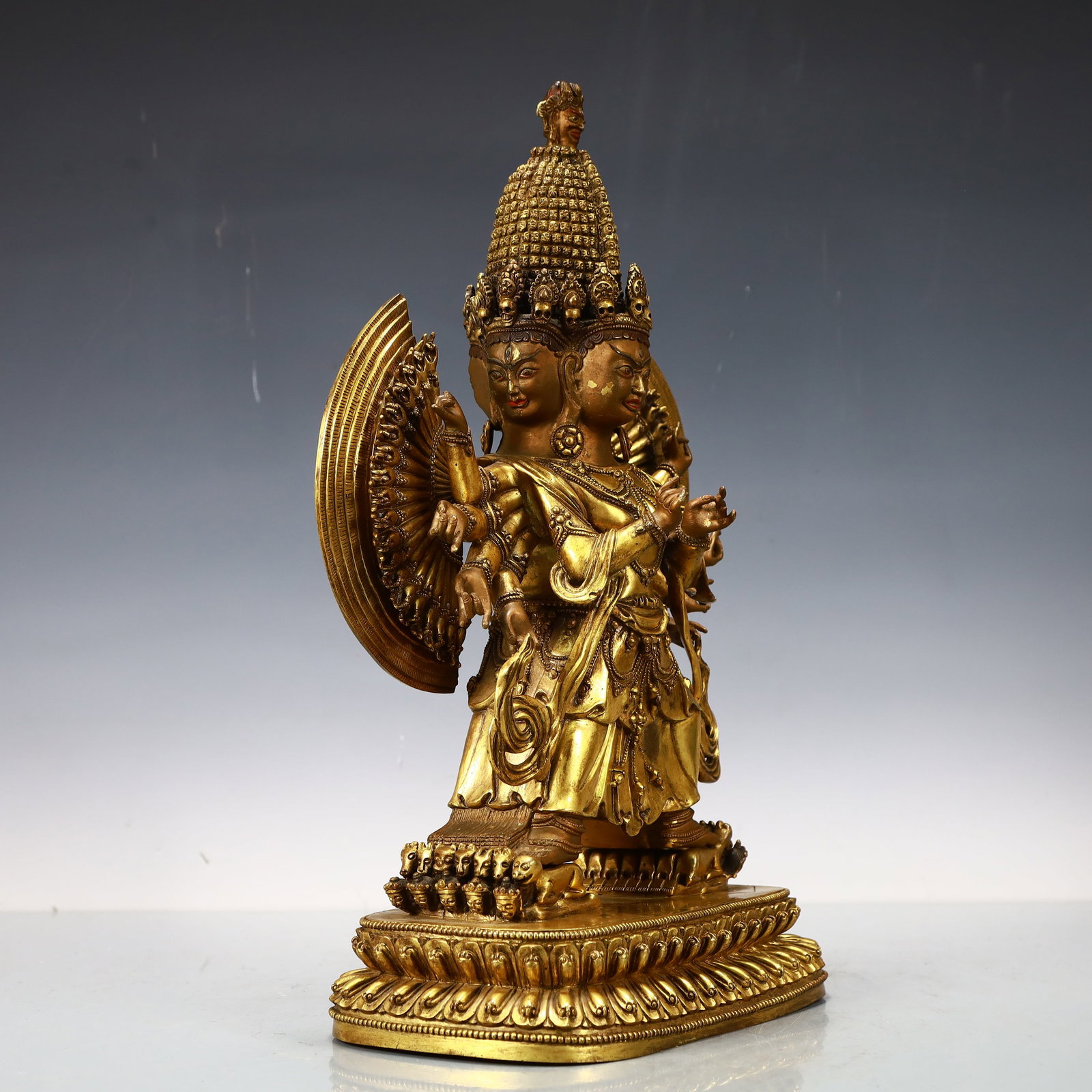A Exquisite Gilt Bronze Buddha statue - 6