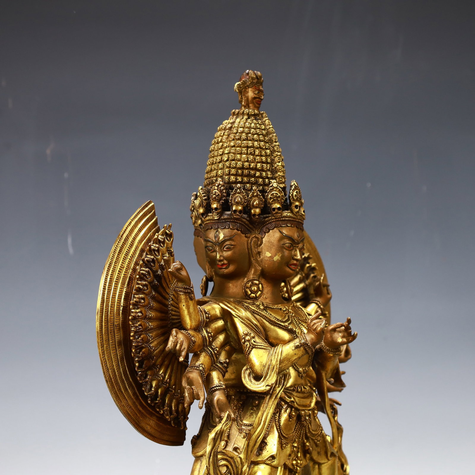 A Exquisite Gilt Bronze Buddha statue - 7
