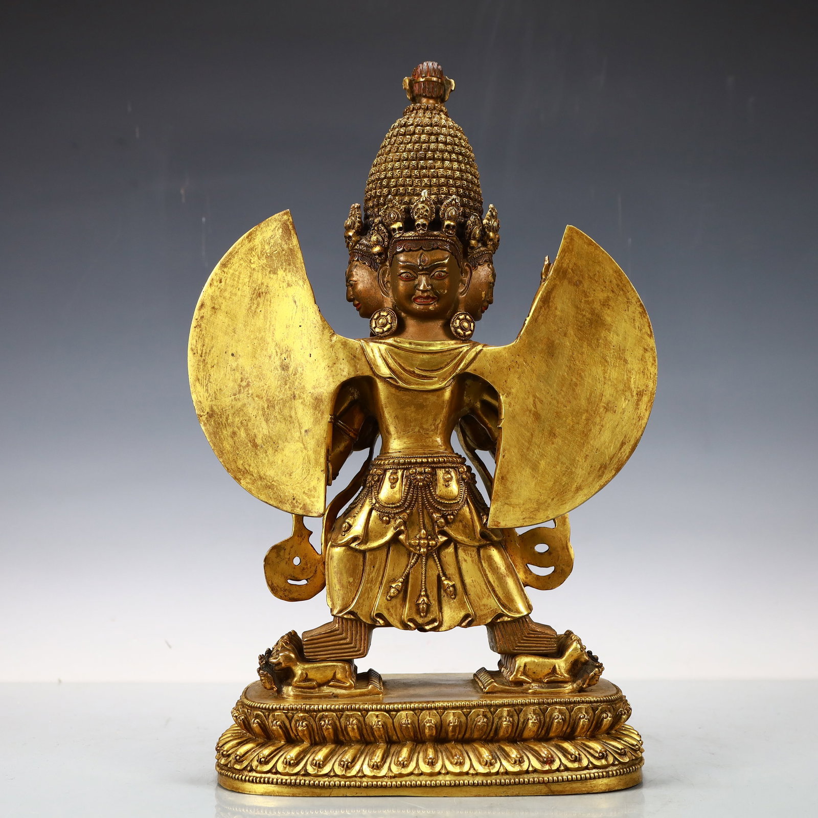 A Exquisite Gilt Bronze Buddha statue - 8
