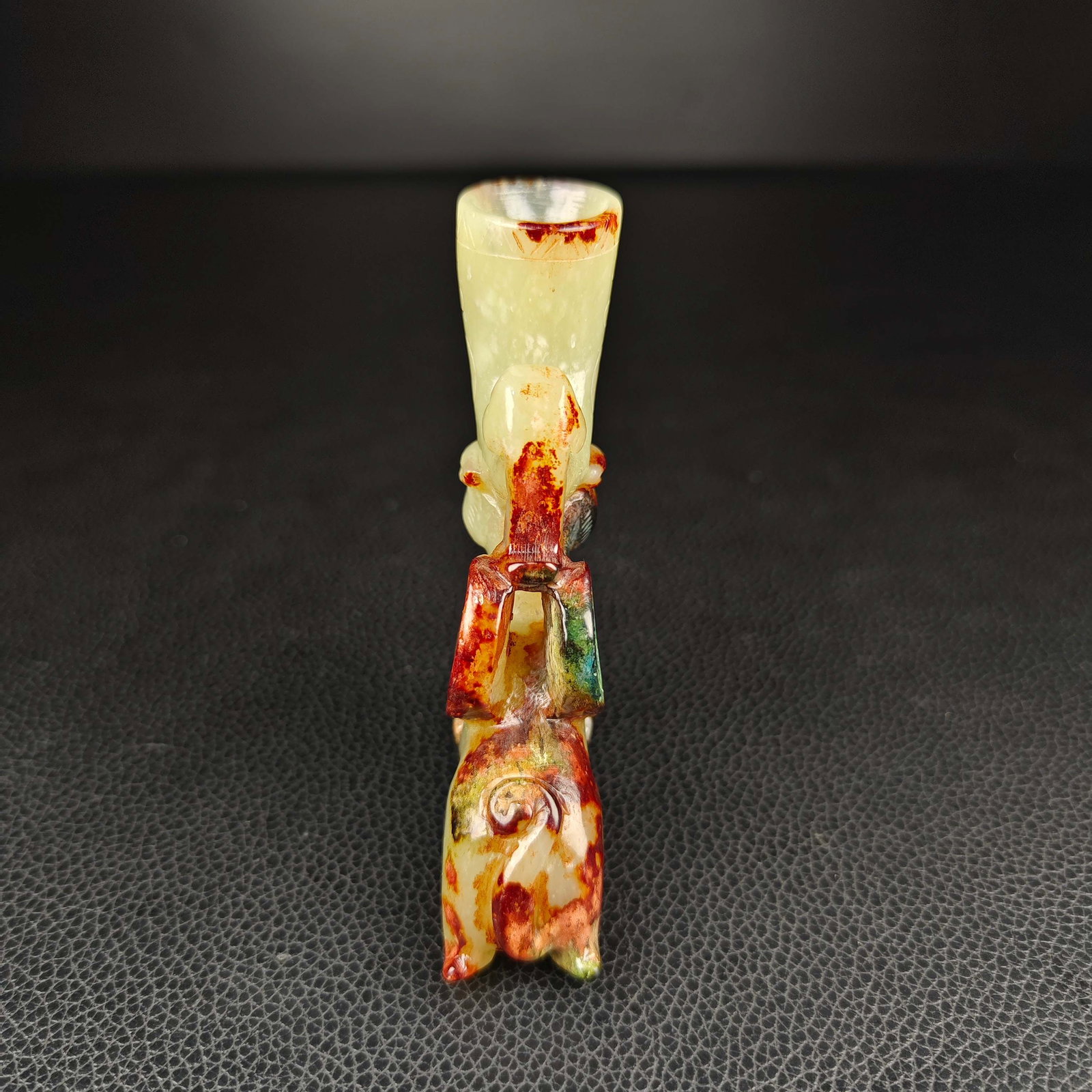 An Exquisite White Jade Auspicious Beast-Shaped Cup - 2