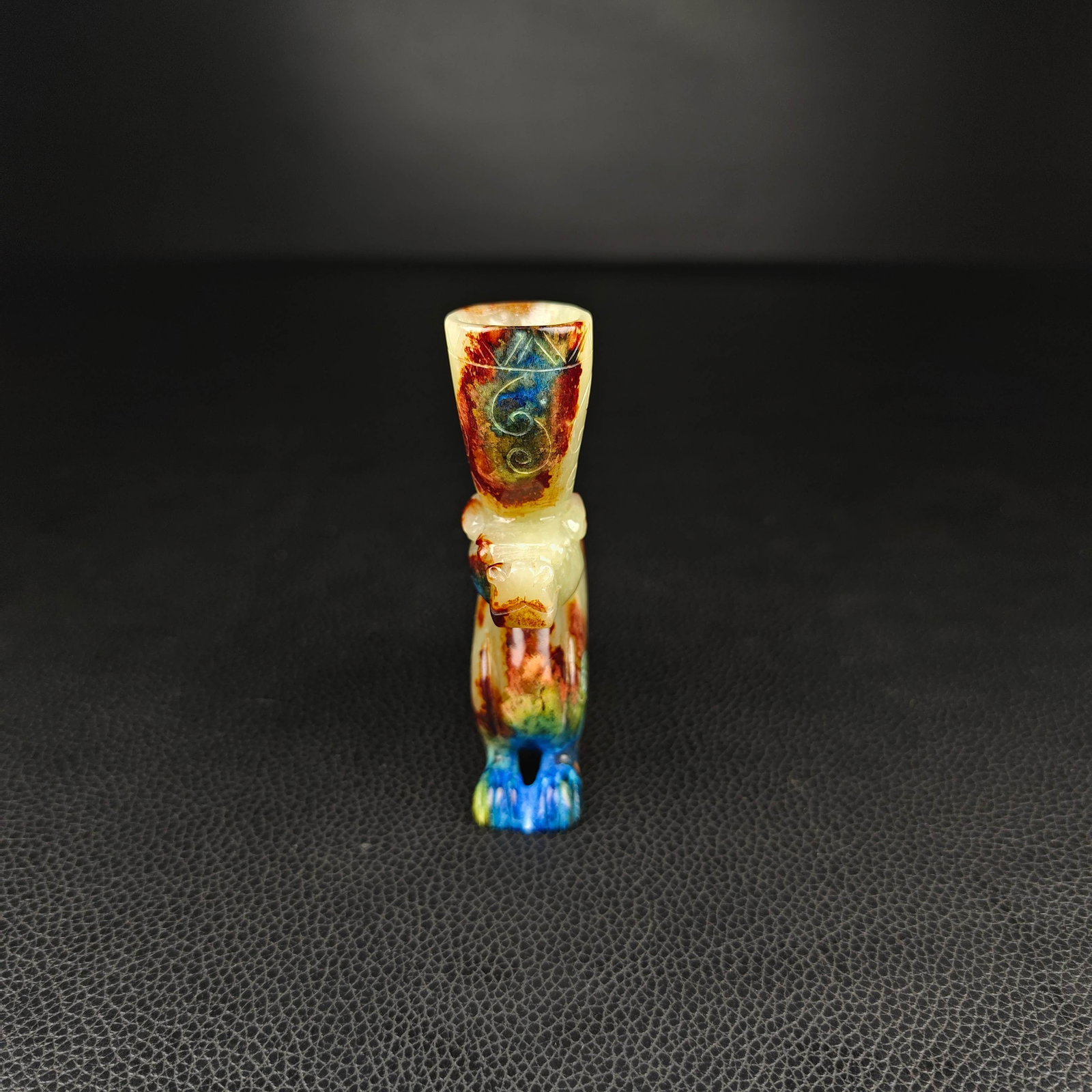 An Exquisite White Jade Auspicious Beast-Shaped Cup - 4