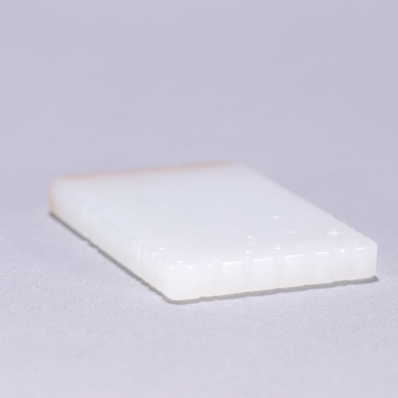 An Exquisite White Jade Flower and Fruit Pattern Brand - 8