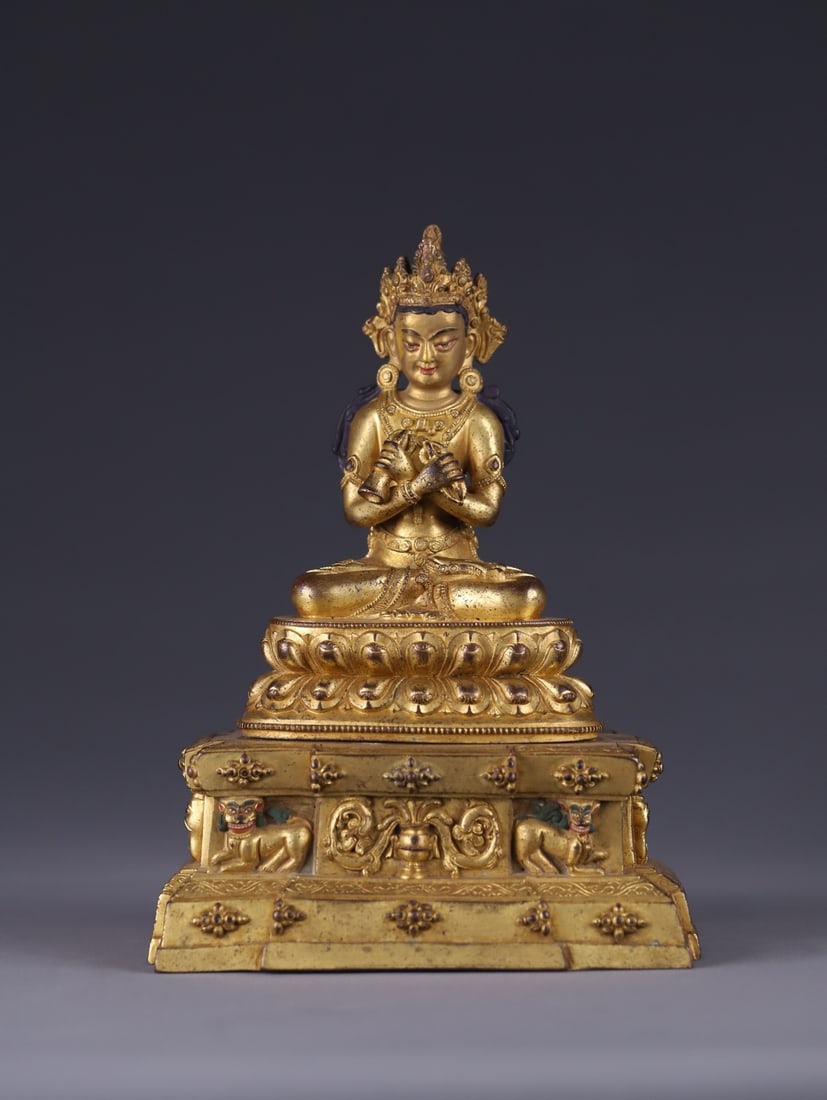 An Exquisite Gilt Bronze Buddha Statue - 3