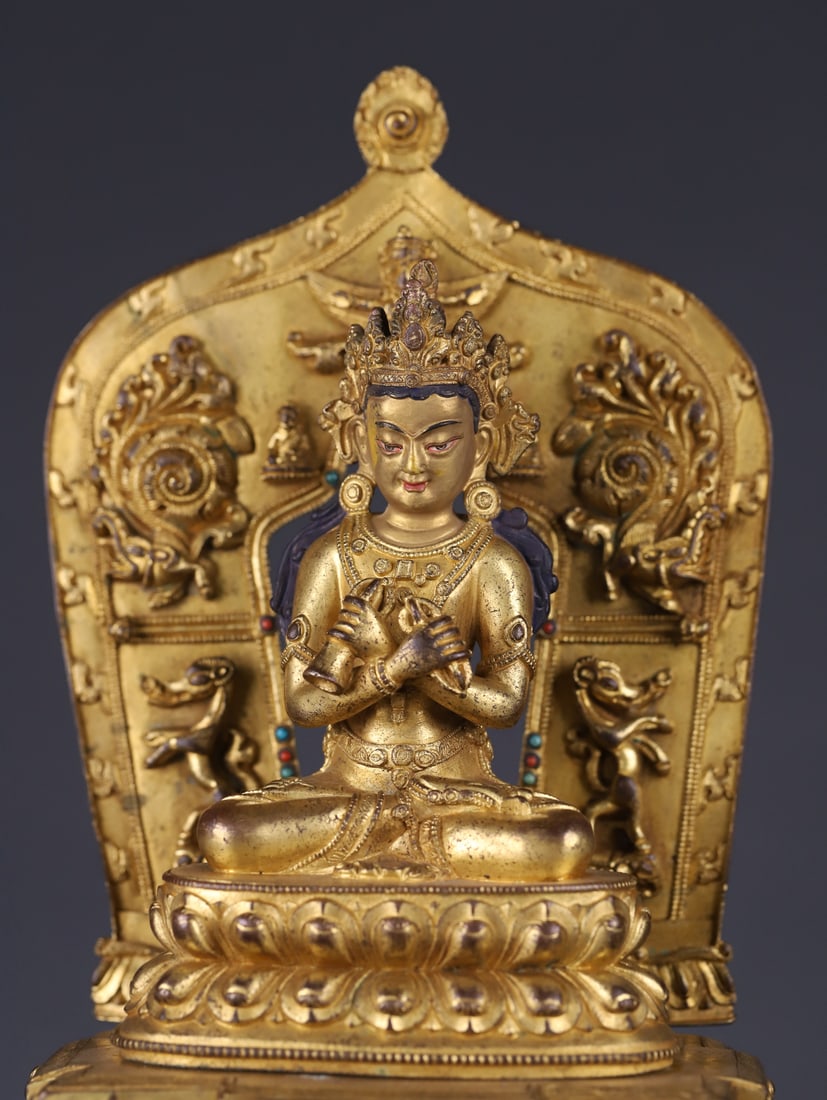 An Exquisite Gilt Bronze Buddha Statue - 5