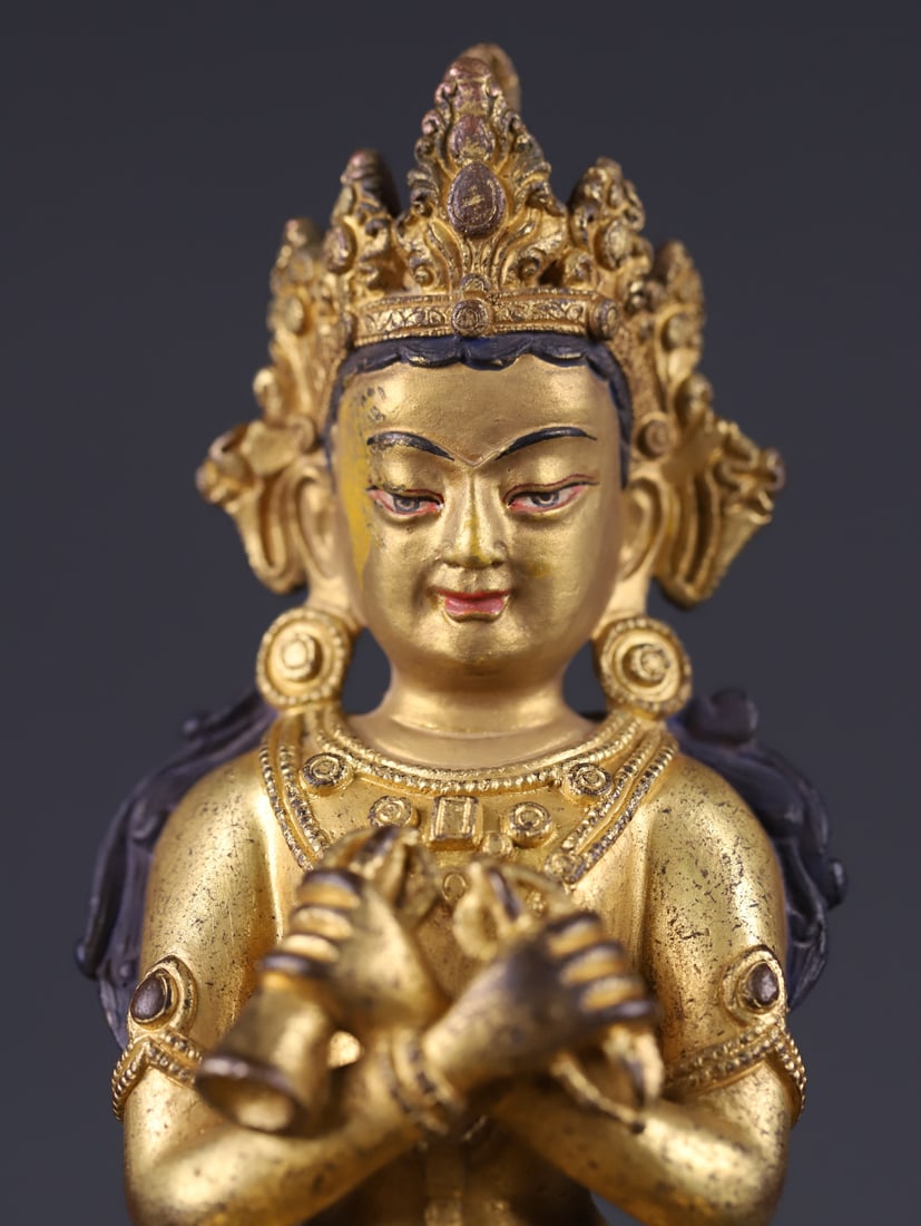 An Exquisite Gilt Bronze Buddha Statue - 7