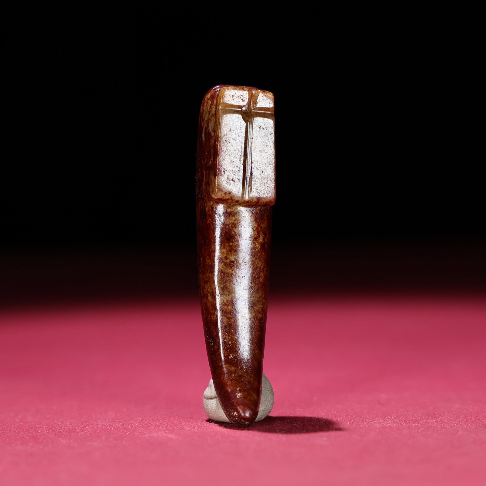 An Exquisite White Jade Hand Piece - 8