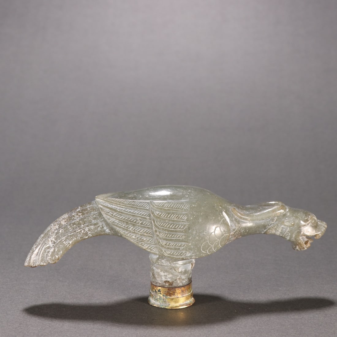 An Exquisite White Jade Dragon and Phoenix Pattern Ornament - 6