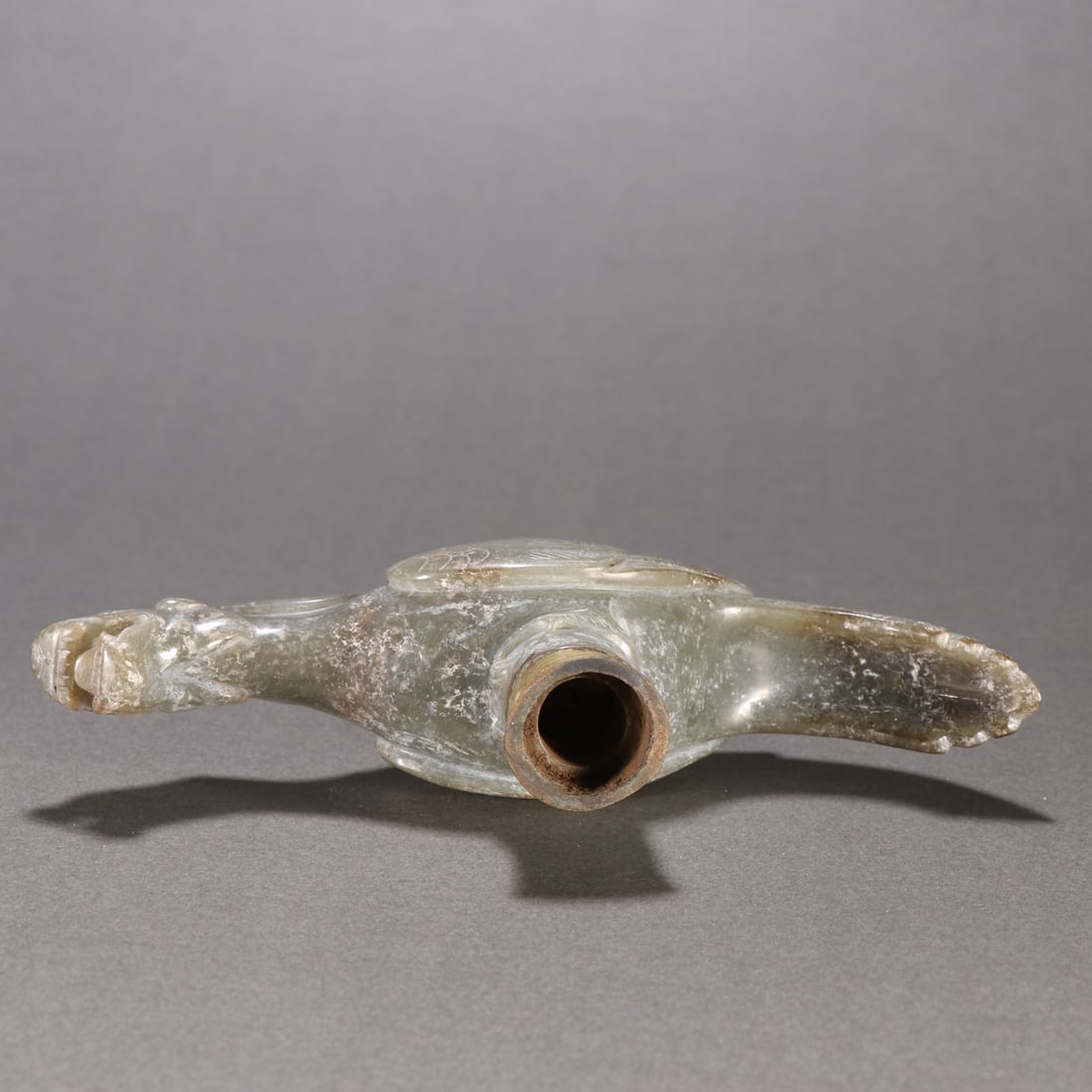 An Exquisite White Jade Dragon and Phoenix Pattern Ornament - 8