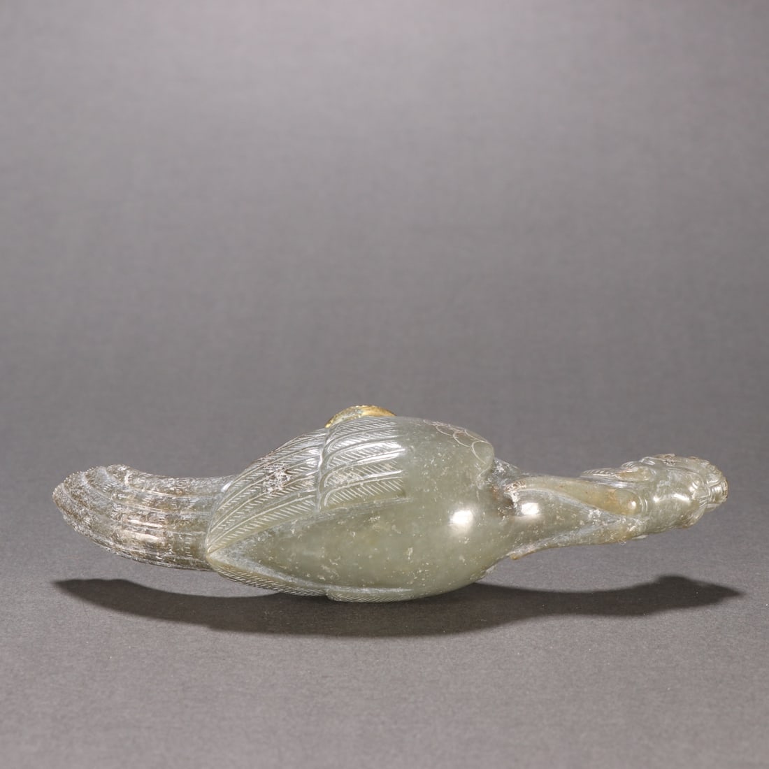 An Exquisite White Jade Dragon and Phoenix Pattern Ornament - 9