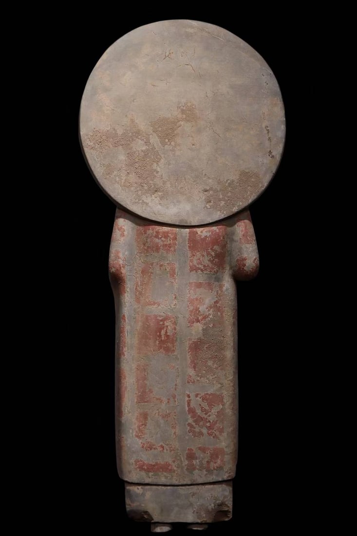 An Exquisite Limestone Painted Color Buddha Statue - 8