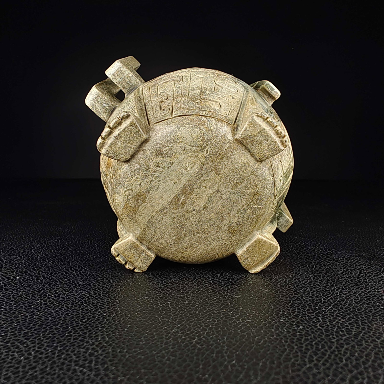 An Exquisite White Jade Beast-Face Pattern Double-Ears Censer - 8