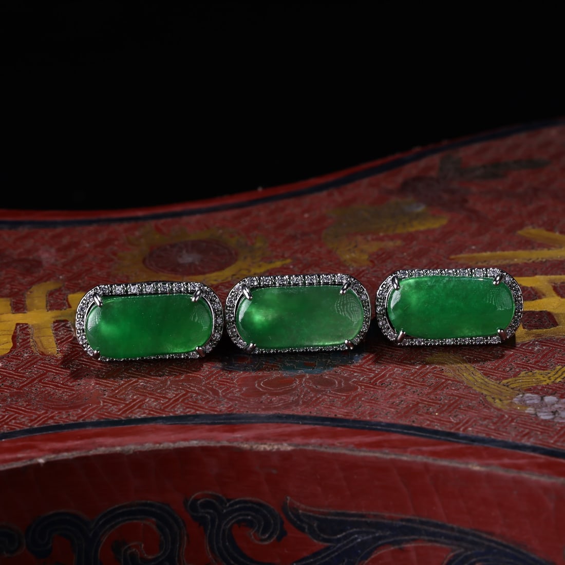A Set of Fine Jadeite Ring - 7
