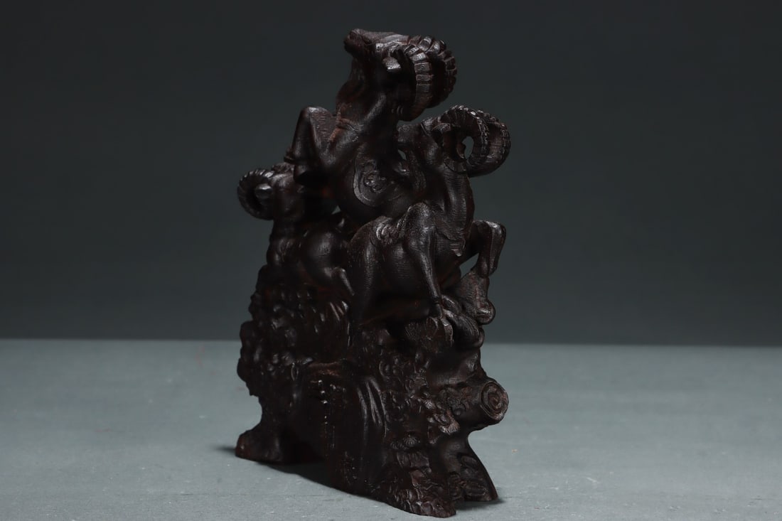 An Exquisite Eaglewood Sheep Ornament - 5